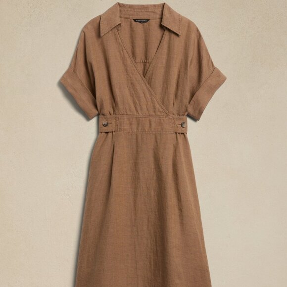 NWT Banana Republic Sedona Linen Dress - Picture 1 of 6
